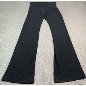Hard Tail Leggings Womens Size Waist 26 Black Flare Leg Roll Down Activewear